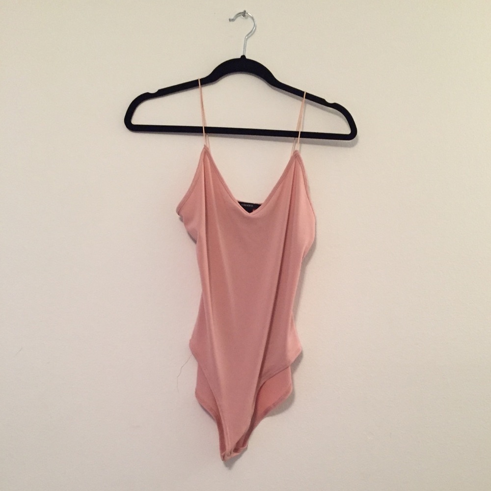 Pink forever 21 bodysuit